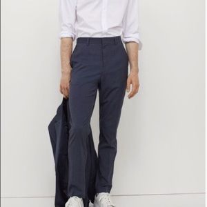 H&M Skinny Fit Suit Pants - Navy